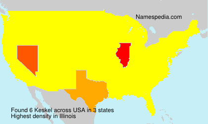 Surname Keskel in USA
