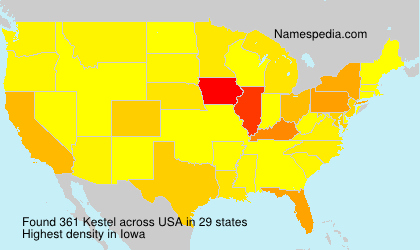 Surname Kestel in USA