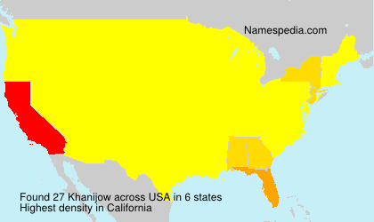 Surname Khanijow in USA