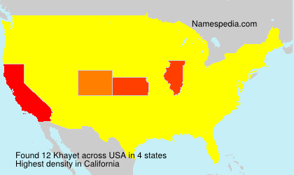 Surname Khayet in USA