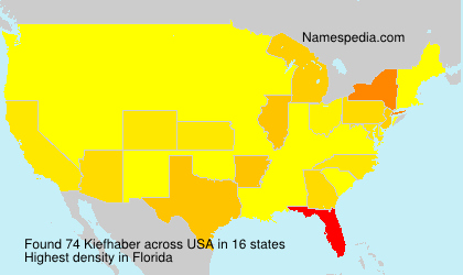 Surname Kiefhaber in USA