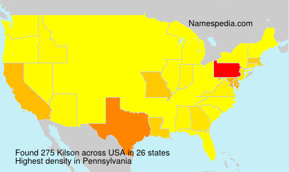 Surname Kilson in USA