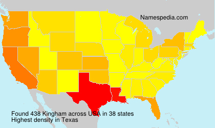 Surname Kingham in USA