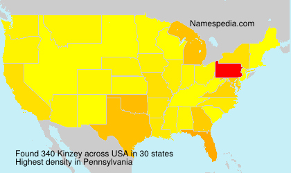 Surname Kinzey in USA Surname Kinzey in USA