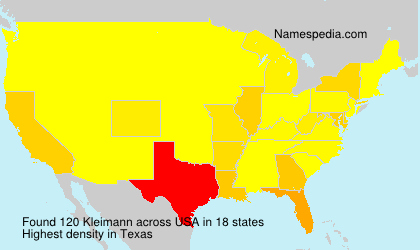 Surname Kleimann in USA