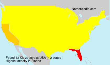 Surname Kleizo in USA