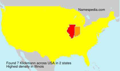 Surname Klickmann in USA