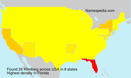 Surname Klimberg in USA