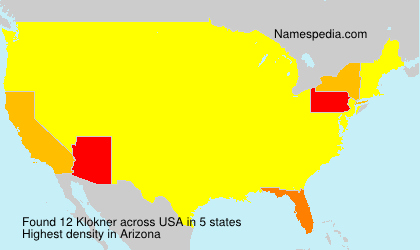 Surname Klokner in USA Surname Klokner in USA