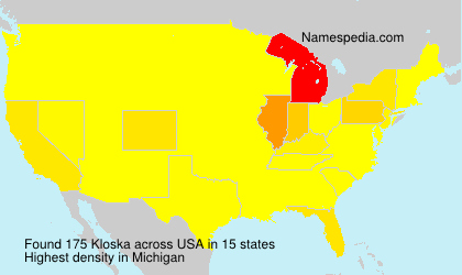 Surname Kloska in USA