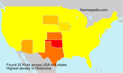 Surname Klufa in USA Surname Klufa in USA