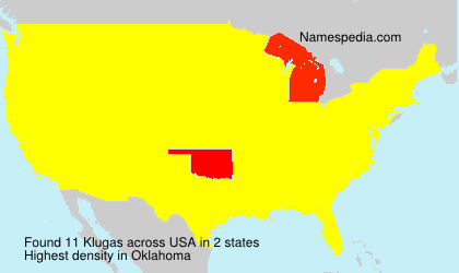 Surname Klugas in USA Surname Klugas in USA
