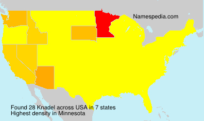 Surname Knadel in USA