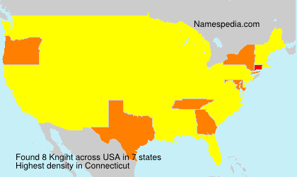 Surname Kngiht in USA