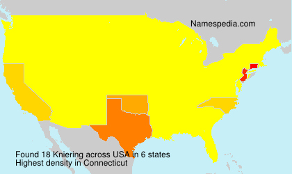 Surname Kniering in USA
