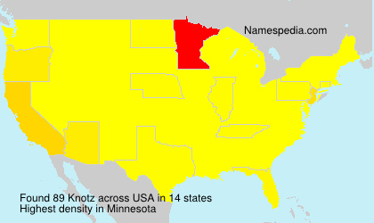 Surname Knotz in USA
