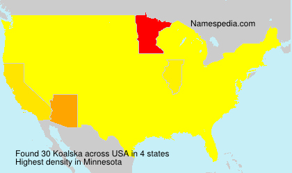 Surname Koalska in USA Surname Koalska in USA
