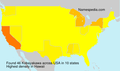 Surname Kobayakawa in USA Surname Kobayakawa in USA