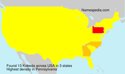 Surname Kobeda in USA Surname Kobeda in USA