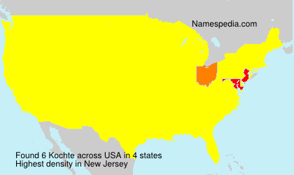 Surname Kochte in USA