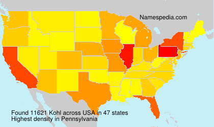 Surname Kohl in USA