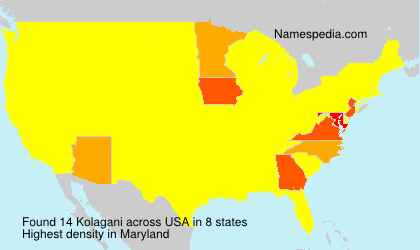Surname Kolagani in USA