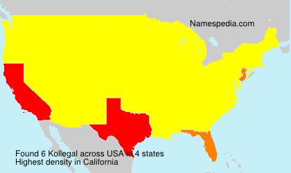 Surname Kollegal in USA