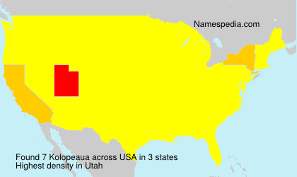 Surname Kolopeaua in USA