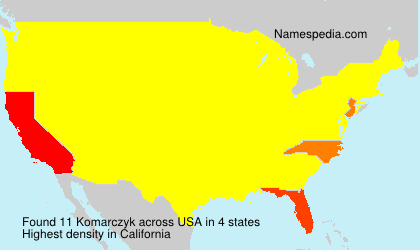 Surname Komarczyk in USA