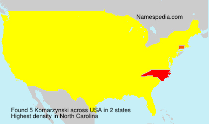 Surname Komarzynski in USA