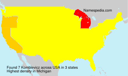 Surname Komblevicz in USA