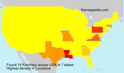 Surname Komitsky in USA Surname Komitsky in USA