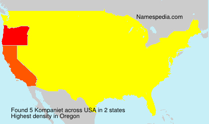 Surname Kompaniet in USA Surname Kompaniet in USA
