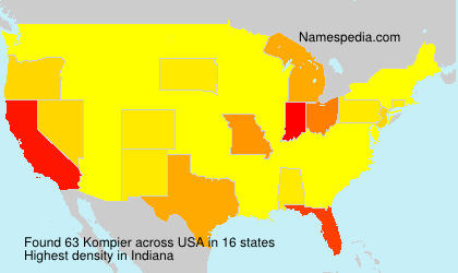 Surname Kompier in USA Surname Kompier in USA