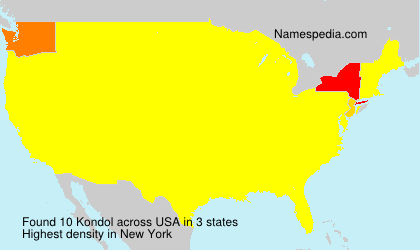 Surname Kondol in USA