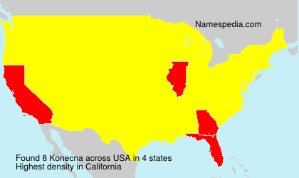 Surname Konecna in USA