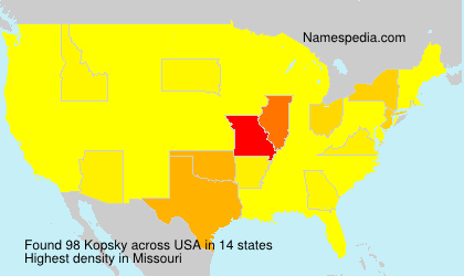 Surname Kopsky in USA