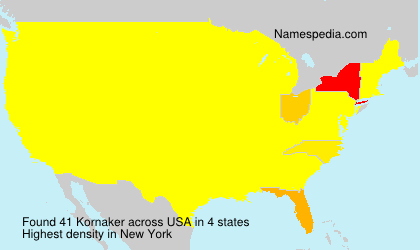 Surname Kornaker in USA