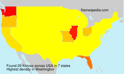 Surname Korvas in USA Surname Korvas in USA