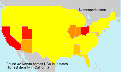 Surname Koryta in USA Surname Koryta in USA