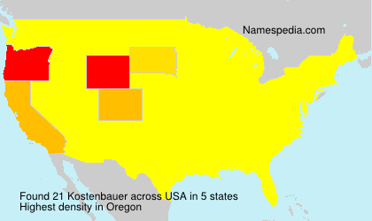 Surname Kostenbauer in USA
