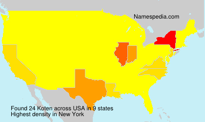 Surname Koten in USA