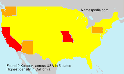 Surname Kotobuki in USA
