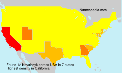 Surname Kovalczyk in USA