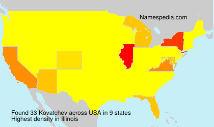 Surname Kovatchev in USA