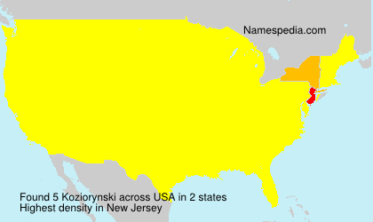 Surname Koziorynski in USA Surname Koziorynski in USA