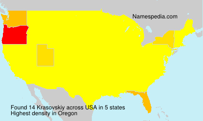 Surname Krasovskiy in USA