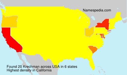 Surname Krechman in USA Surname Krechman in USA