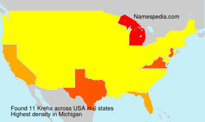 Surname Kreha in USA