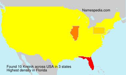Surname Krejnik in USA